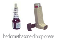 Beclomethasone Dipropionate (Beclate Inhaler, Beclovent, Beconase AQ)