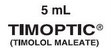 Timoptic (Timolol) eye drops 5 ml