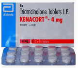 Triamcinolone (Kenacort) tablets 4 mg